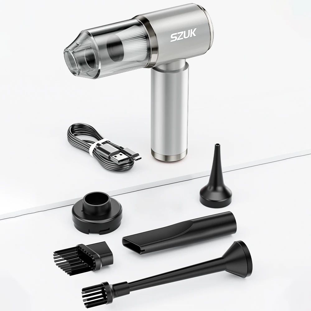 SZUK Cordless Car Vacuum Cleaner Portable HighSuction Handheld Mini Vacuum For Car Home Keyboard 8
