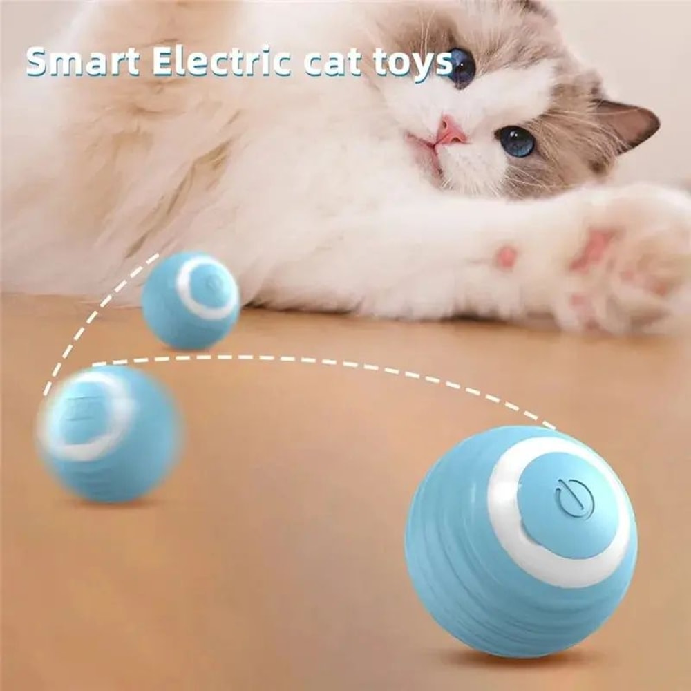 Automatic Rolling Cat Ball Interactive Cat Toy For Indoor Cats 0