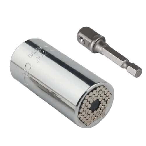 Universal Magic Socket Wrench Set with Drill Adapter & Extension Rod for 7–19mm Fasteners