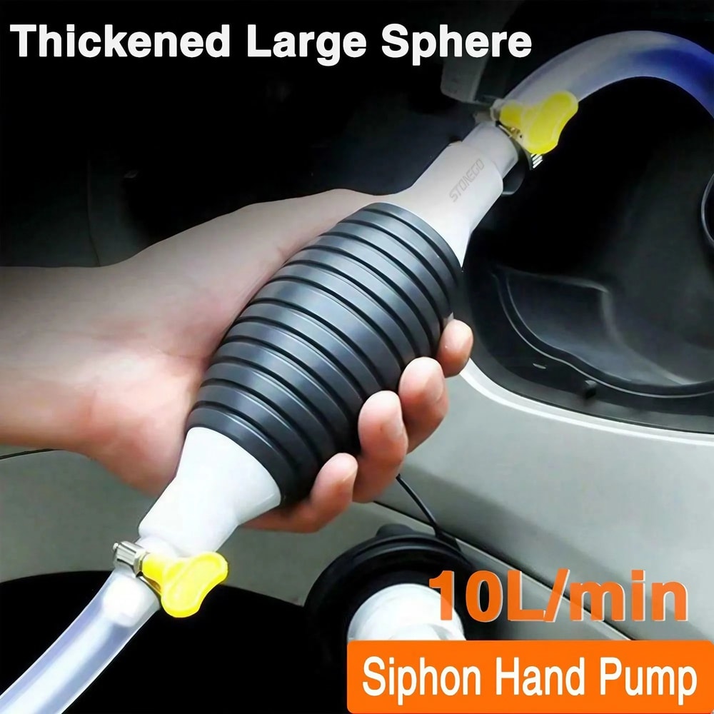 Manual Fuel Primer Pump With Hose For Gas Diesel And Liquid Transfer 1