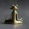 Pure Copper Zen Frog Incense Holder Tea Pet Ornament 1