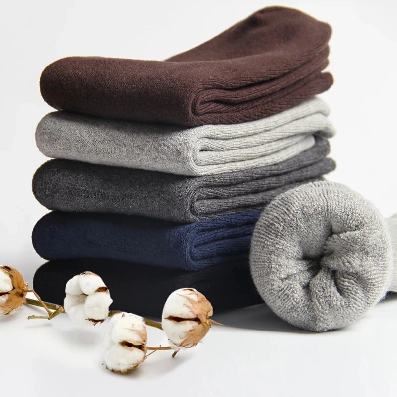 5 Pairs Thermal Winter Terry Socks For Men And Women 11
