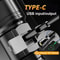 Rechargeable LED Tactical Torch With USB Charging And Zoom Beam 3
