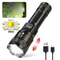 LumaStrike X2000 Tactical LED Flashlight USB Rechargeable Zoom Torch 6