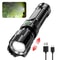 LumaStrike X2000 Tactical LED Flashlight USB Rechargeable Zoom Torch 10