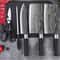 Damascus Pattern Chef Knife Set With Kitchen Scissors Sharpening Rod Stainless Steel Precision Co 9