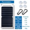 SunPower 35W Portable Solar Panel USB Charger For Camping Travel 5