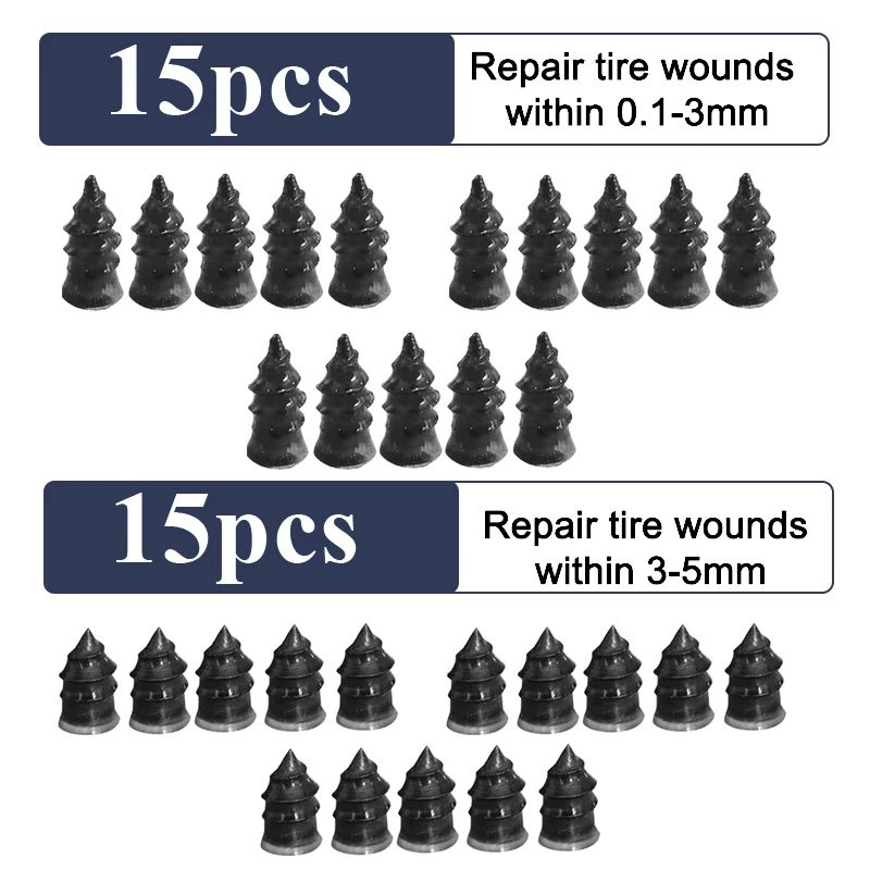 RapidSeal Tire Repair Kit Universal Tire Repair Rubber Nails For Cars Motorcycles Trucks 3
