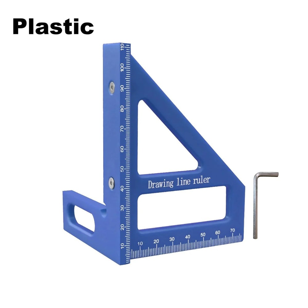 PrecisionPro 3D Woodworking Square MultiAngle Carpenter Ruler Protractor 8