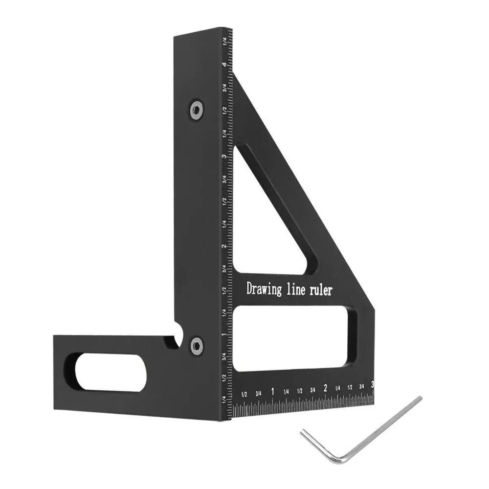 PrecisionPro 3D Woodworking Square MultiAngle Carpenter Ruler Protractor 13