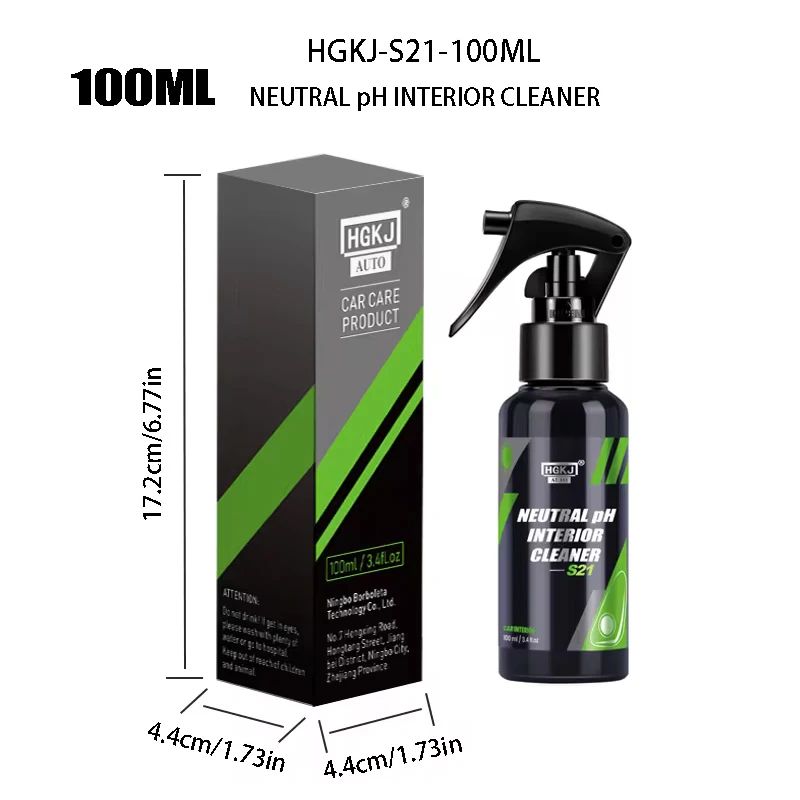 HGKJ S21 Waterless Car Interior Cleaner For Dashboard Ceiling Upholstery 8