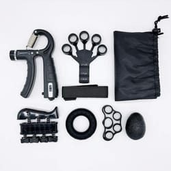 powercount adjustable hand grip strengthener with digital counter for wrist & finger training