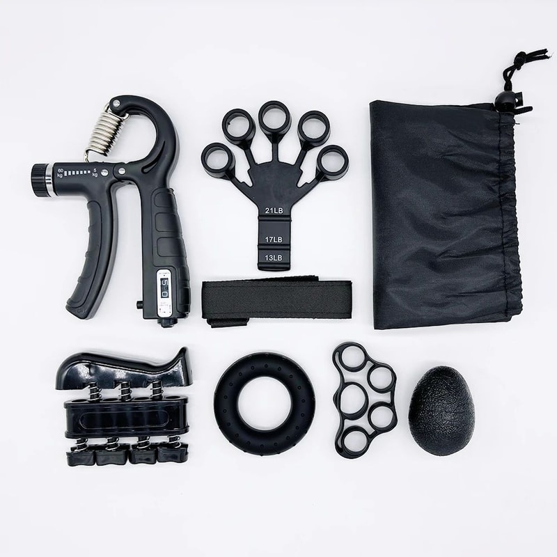 PowerCount Adjustable Hand Grip Strengthener With Digital Counter For Wrist Finger Training 8