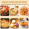 CrispClean Air Fryer Paper Liners Disposable NonStick Parchment Sheets For Easy Air Fryer Cooking 2