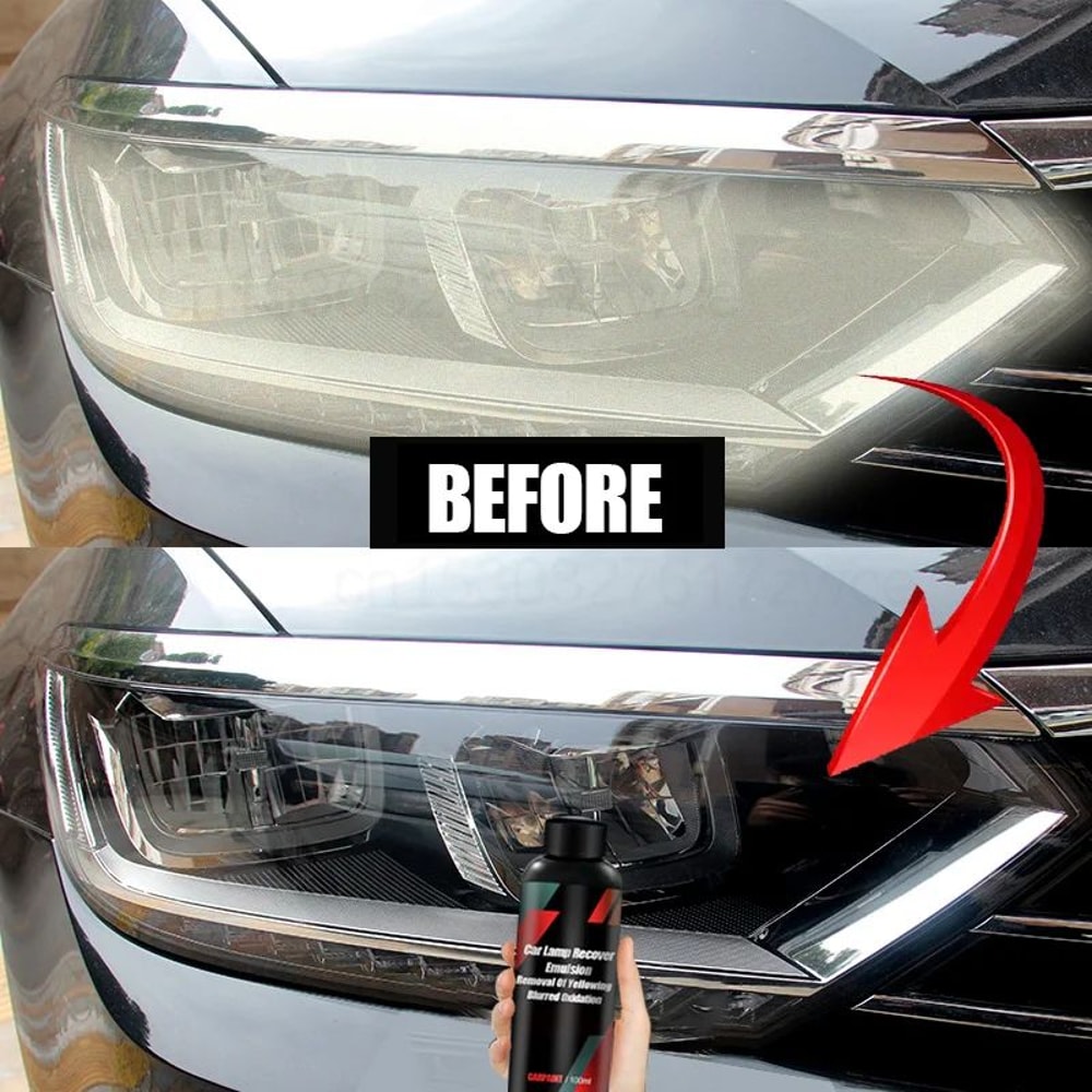 CrystalClear Car Headlight Restoration Kit Headlamp Polish Oxidation Remover 1