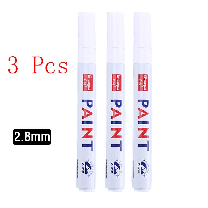 White Gel Paint Marker Set For DIY Art Sketching Waterproof Writing 19