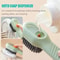 Liquid Dispensing Shoe Cleaning Brush With Soft Bristles Long Handle 1