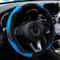 Premium Carbon Fiber PU Leather Car Steering Wheel Cover For 14515 Inch Wheels 15