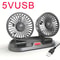 BreezeFlow 360 Triple Head Car Fan Adjustable USB 12V24V Cooling Fan For Cars Trucks Office Desk 6