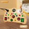 Montessori LED Busy Board For Toddlers Sensory Travel Toy With Light Switch Activities 12