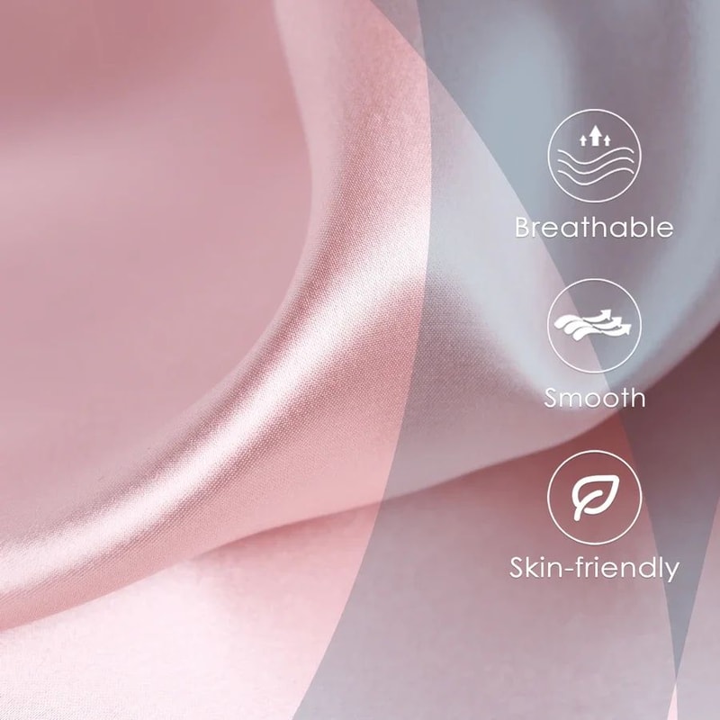JuwenSilk Mulberry Silk Pillowcase For Hair Skin Cooling Soft Silk Pillow Cover For Standard Que 2