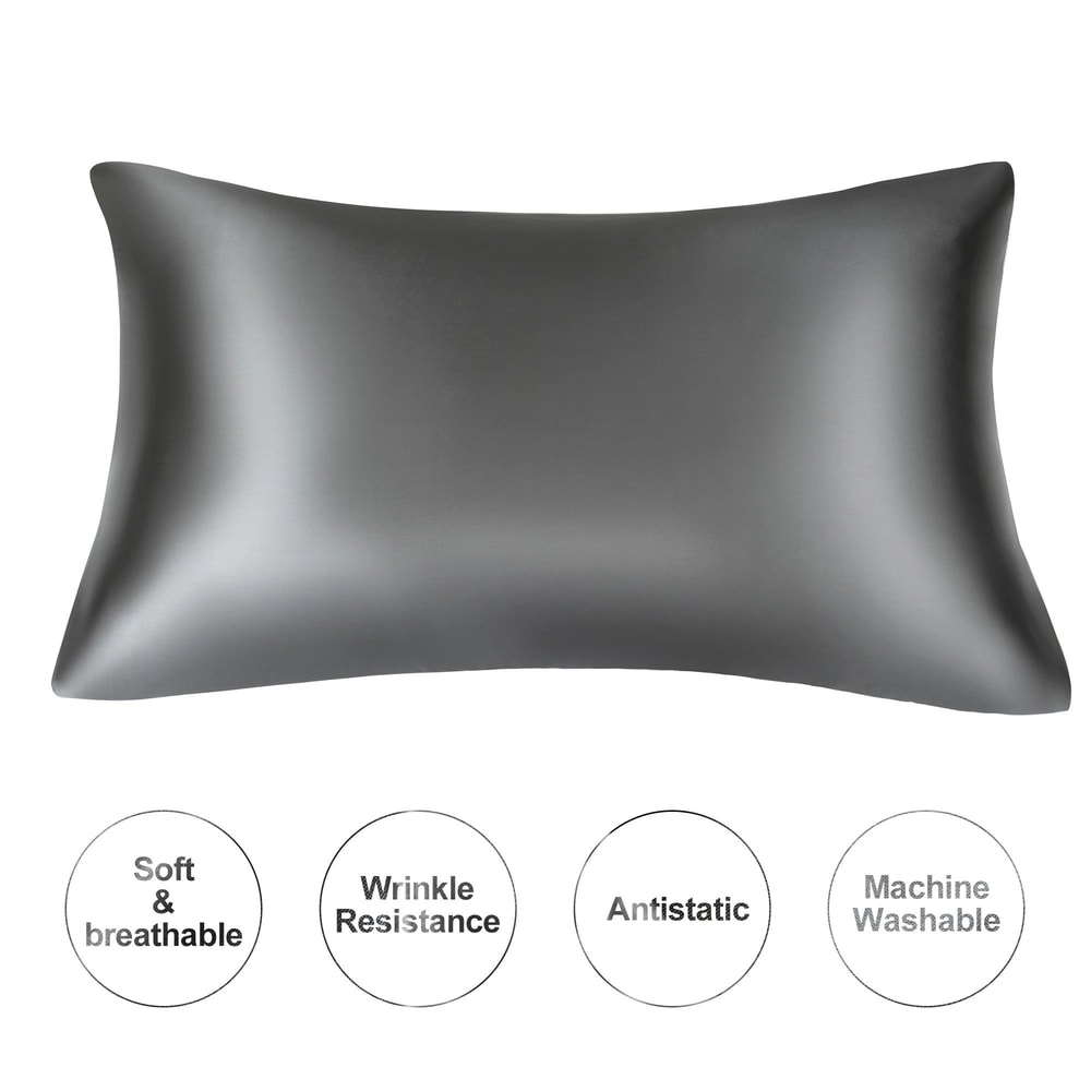 JuwenSilk Mulberry Silk Pillowcase For Hair Skin Cooling Soft Silk Pillow Cover For Standard Que 12