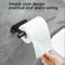 Modern Stainless Steel Adhesive Toilet Paper Holder Wall Mounted Paper Towel Rack 4