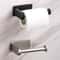 Modern Stainless Steel Adhesive Toilet Paper Holder Wall Mounted Paper Towel Rack 5