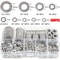 PrecisionGrip Stainless Steel Washer Assortment Kit M2M12 For Screws Bolts 8