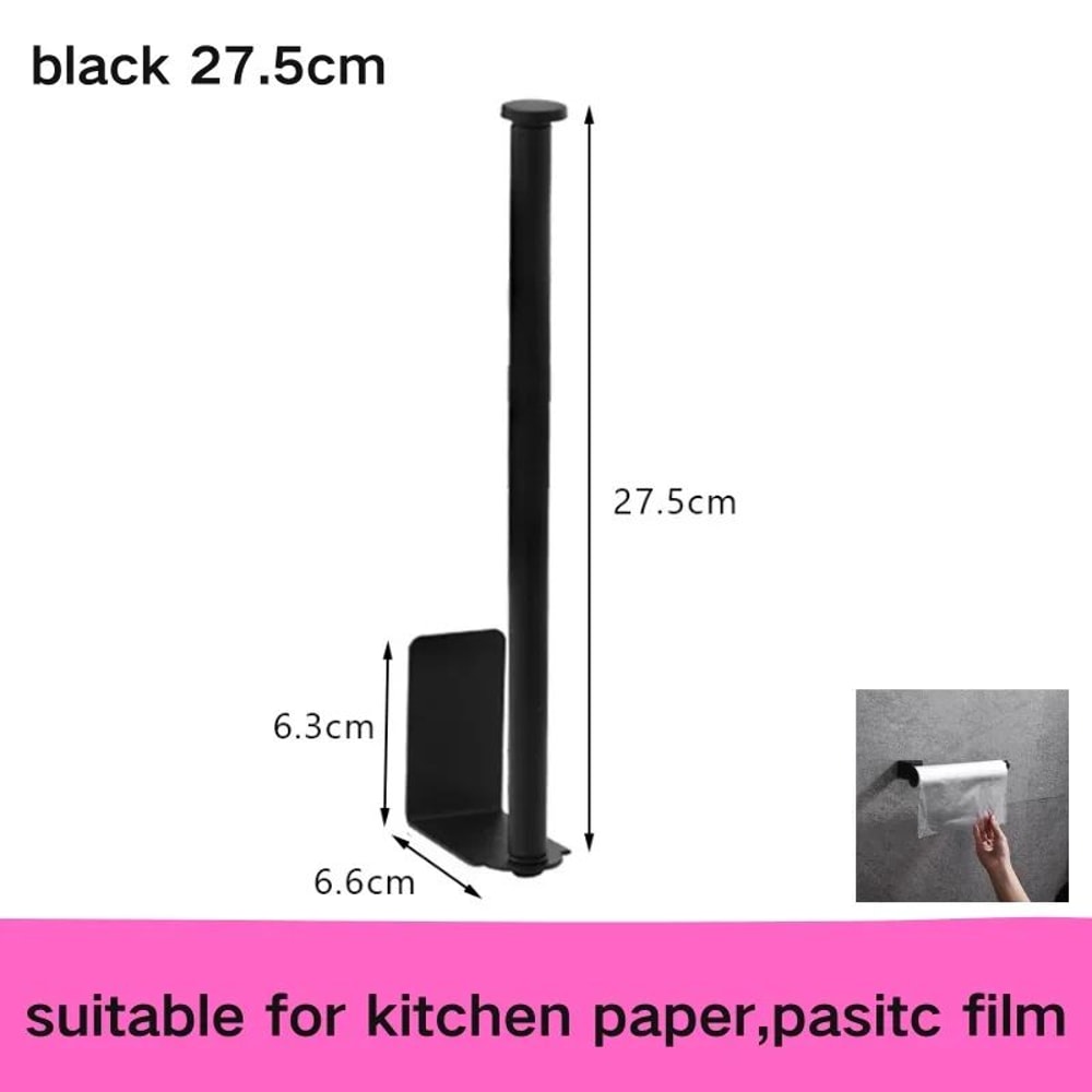 AquaStick Self Adhesive Toilet Paper Holder NoDrill Waterproof Bathroom Kitchen Roll Rack 10