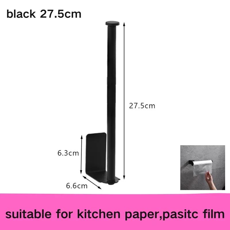 AquaStick Self Adhesive Toilet Paper Holder NoDrill Waterproof Bathroom Kitchen Roll Rack 10