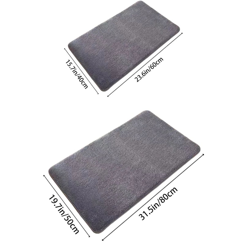 CloudSoft Super Absorbent Bath Mat Non Slip Coral Velvet Bathroom Rug 5