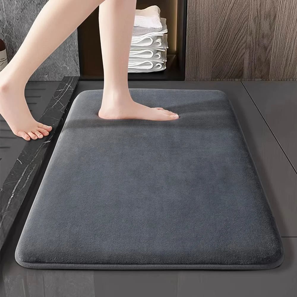 CloudSoft Super Absorbent Bath Mat Non Slip Coral Velvet Bathroom Rug 10