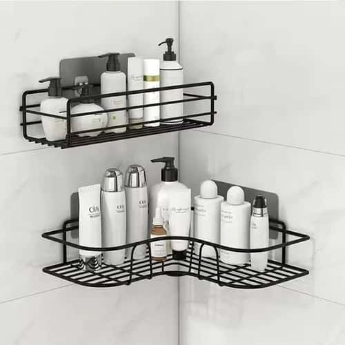 Rustproof Floating Bathroom Wall Shelf Organizer