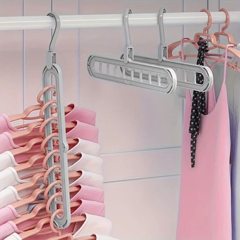 FlexiFold 9Hole Space Saving Hangers Set 4