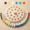 Montessori Color Match Stick Chess Board Game For Kids Wooden Memory Matching Game Cognitive Lear 1