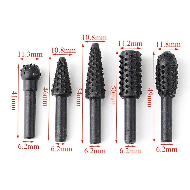5Piece Wood Carving Drill Bits Set For Precision Woodworking Shaping 3