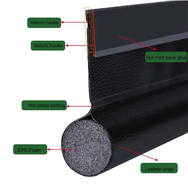 QuietGuard Door Bottom Seal Strip For Soundproofing Draft Protection 2