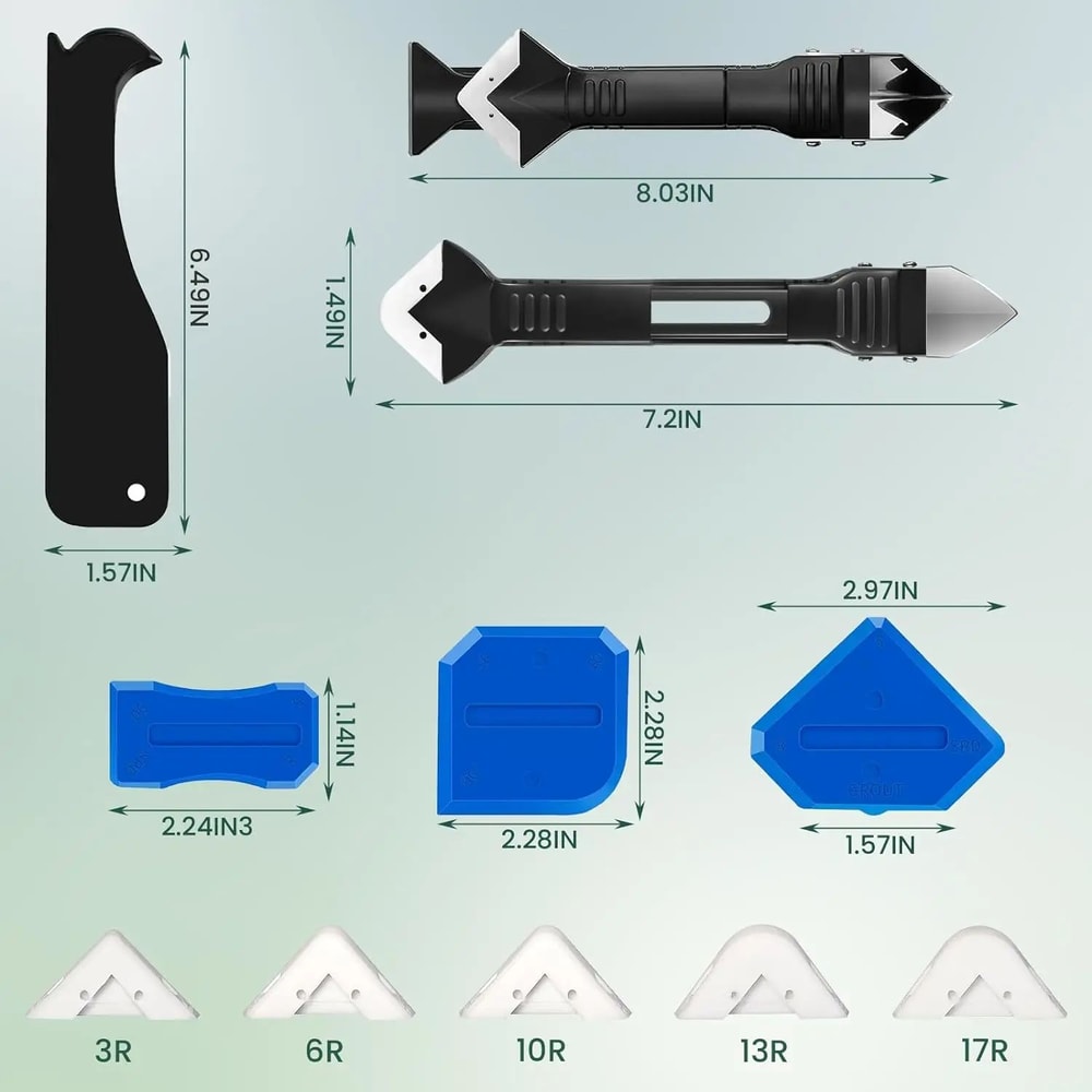 ProSeal 9Piece Caulking Tool Kit With Silicone Sealant Remover 4