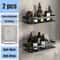 SpaceSaver Bathroom Corner Shelf NoDrill Aluminum Shower Storage Rack For Shampoo Toiletries 9