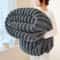 CozyStripe Thick Plush Throw Blanket For Bed Sofa Pets 0