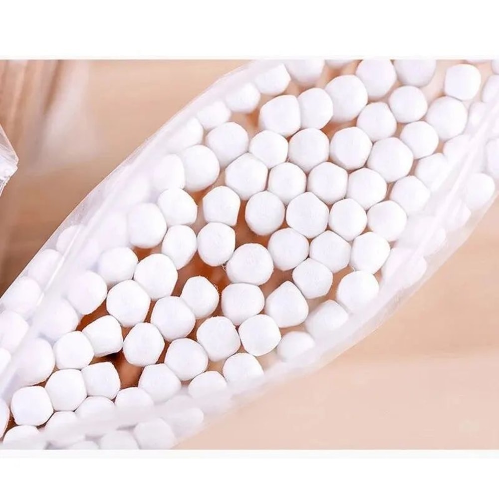 Double Head Wooden Cotton Swabs For Makeup Daily Care 500PCS 5
