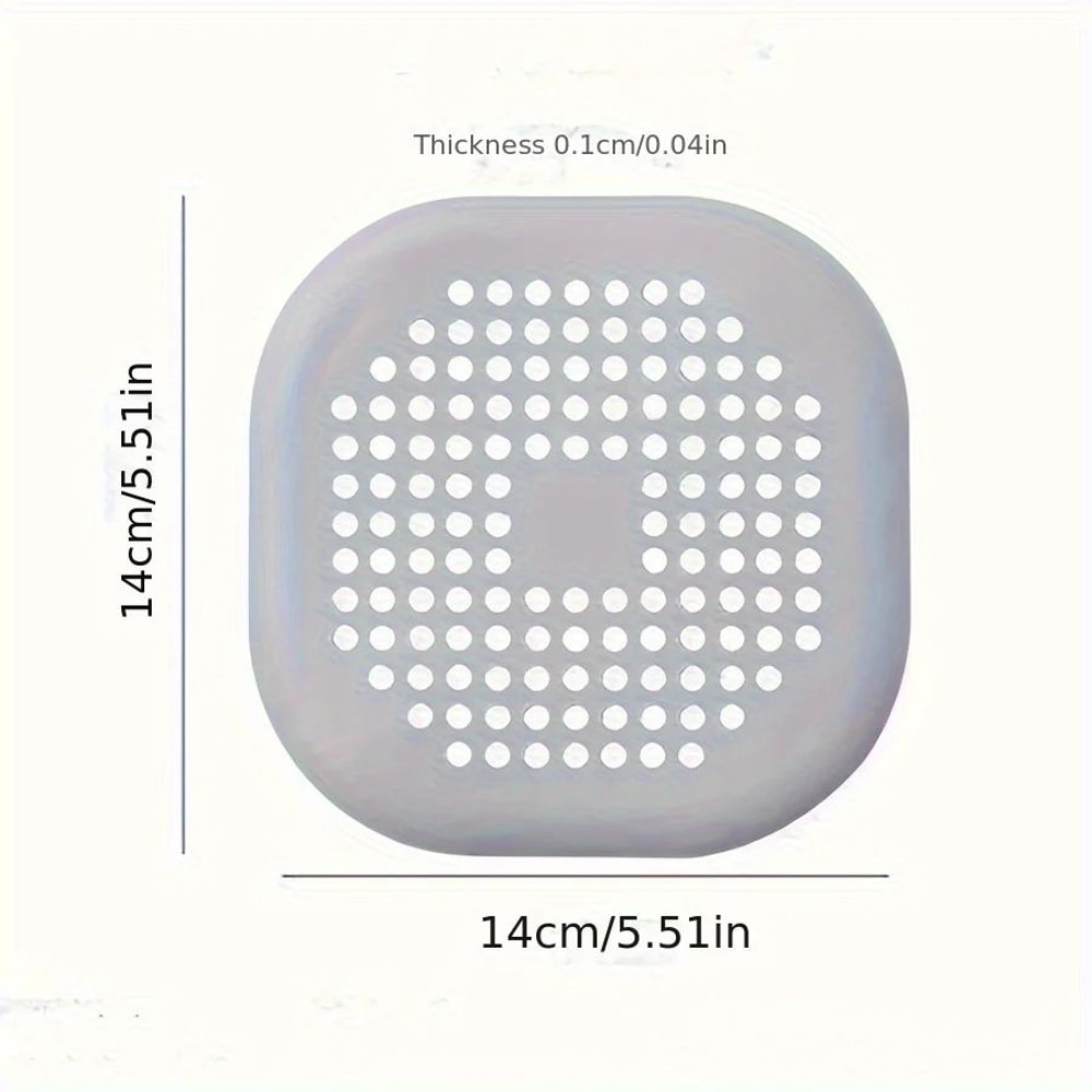 Silicone Drain Cover Hair Catcher For Bathroom And Shower Drains 1