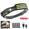 COB LED Rechargeable Headlamp With Motion Sensor For Camping Outdoor Work 14
