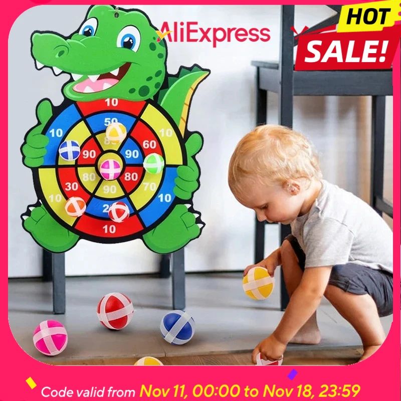 Montessori Kids Dart Board Game For Active Indoor Learning 0