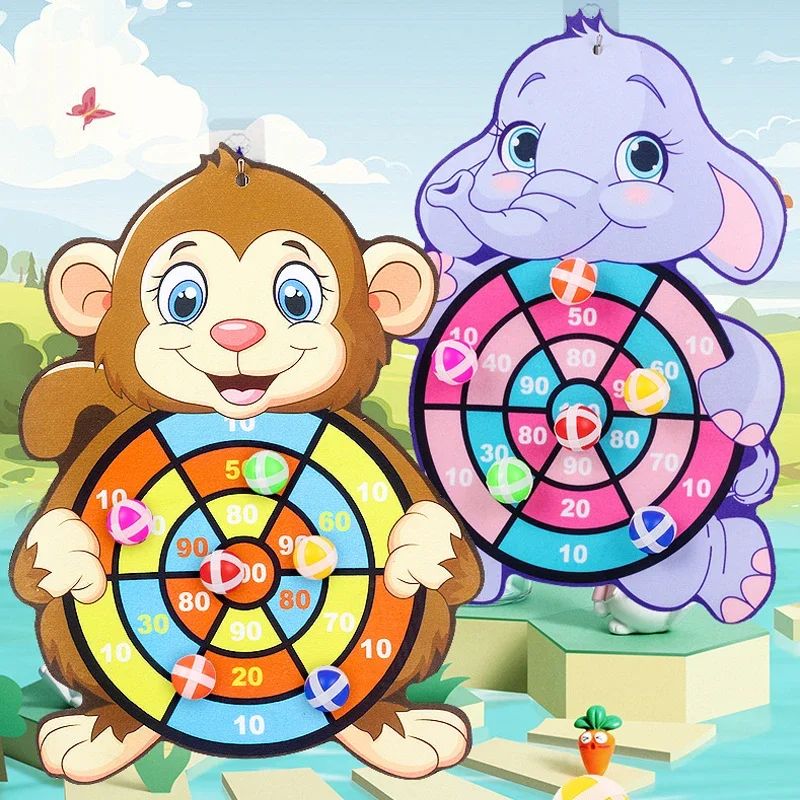 Montessori Kids Dart Board Game For Active Indoor Learning 2