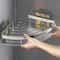 SpaceSaver Aluminum Corner Shower Shelf Organizer For Bathroom Storage 0