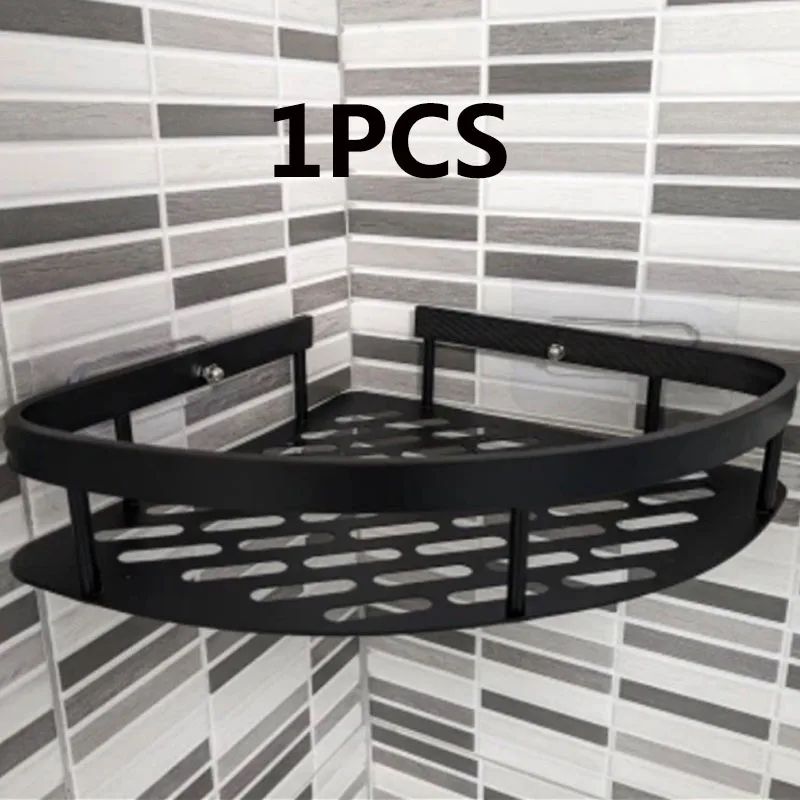 SpaceSaver Aluminum Corner Shower Shelf Organizer For Bathroom Storage 3