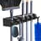 GripLock WallMounted Mop Broom Organizer Rack 0