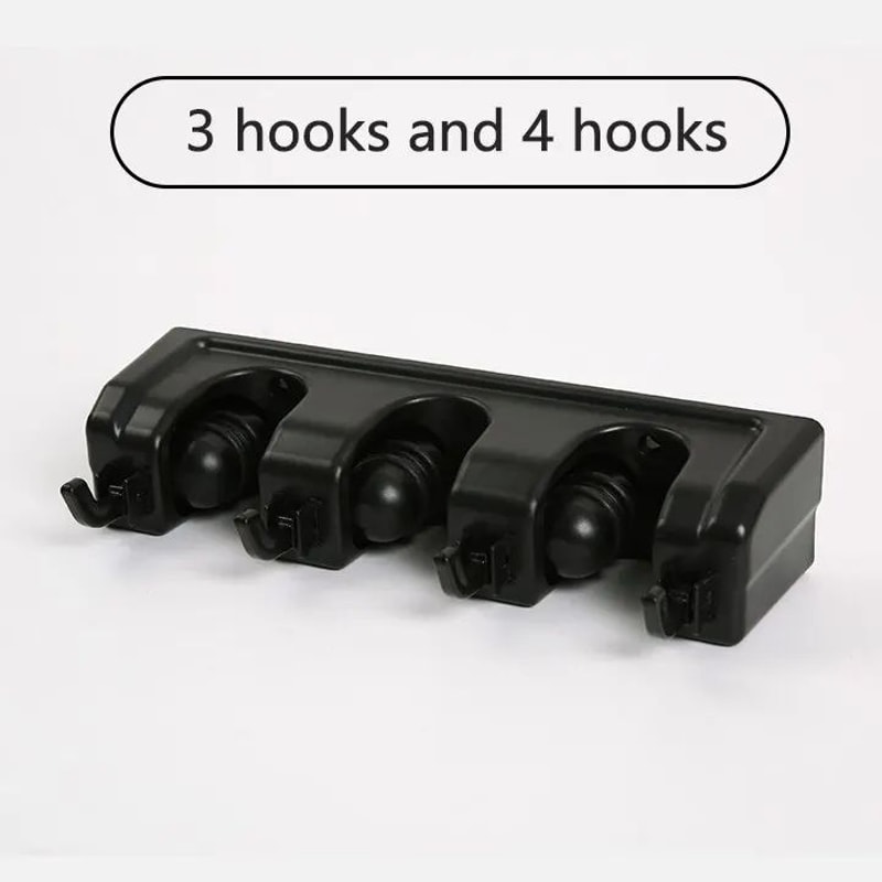 GripLock WallMounted Mop Broom Organizer Rack 7